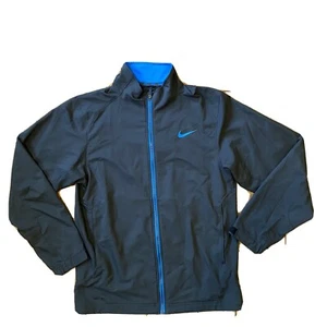 Gray Blue Nike Dri Fit Lightweight Track Jacket Zip Up - Size Men's Small - Picture 1 of 5
