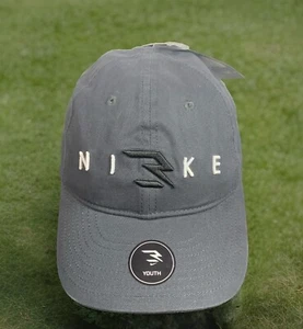 NIKE BOY'S BLACK/WHITE CAP HAT ANTHRACITE ONE SIZE YOUTH I - Picture 1 of 11