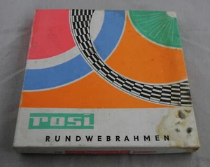 ROSI RUNDWEBRAHMEN, KUNSTSTOFF, DDR, VEB Radebeul, WEBGERÄTE, Ø 20 cm - Bild 1 von 7