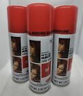 Lot 3 Goodmark Temporary Spray Hair Color Red Party Pretend Cosplay