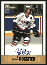 1998 Bowman CHL Autographs Blue #A7 Kyle Rossiter Auto - NM-MT