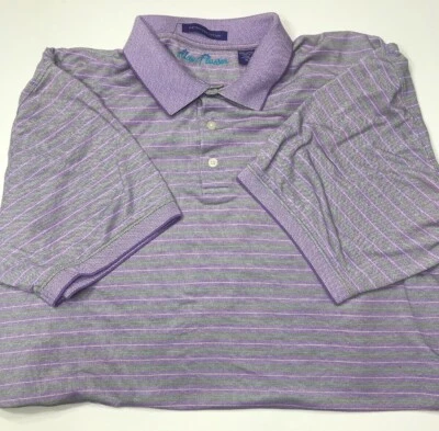 Alan Flusser XL Polo Golf Purple Shirt - Image 1 of 2