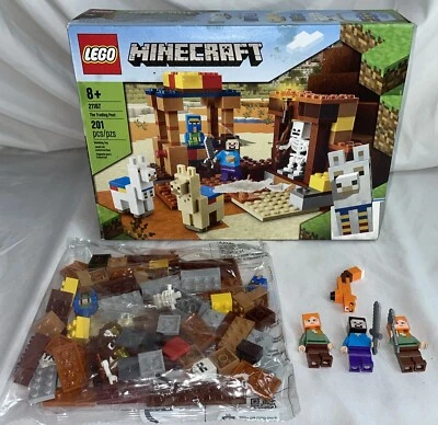 Lego Minecraft The Trading Post Bag Number 2 With 6 Mini figures - As Photos - Image 1 of 4