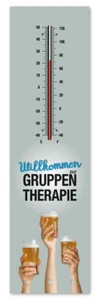 Kult-Thermometer + Schlüsselhalter - Gruppen Therapie - Alu Innen+Aussen T024 - Bild 1 von 3