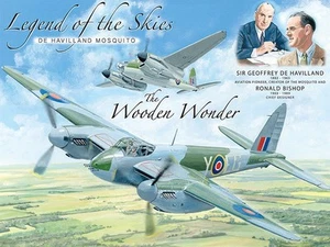 Letrero de acero pequeño Legend Of The Skies De Havilland 200mm x 150mm (og) - Imagen 1 de 1