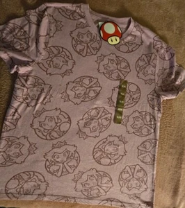 NWT Nintendo Super Mario Princess Peach Purple Girls T Shirt Size X Large - Picture 1 of 4