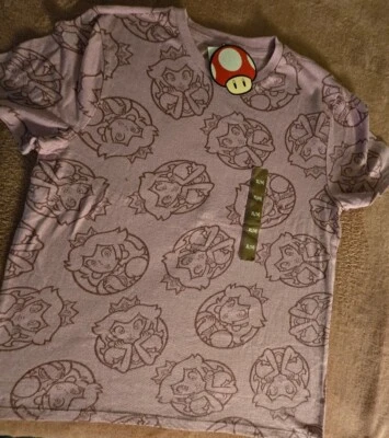 Nueva con etiquetas Camiseta Nintendo Super Mario Princesa Melocotón Púrpura Niñas Talla X Grande Foto 1 de 4