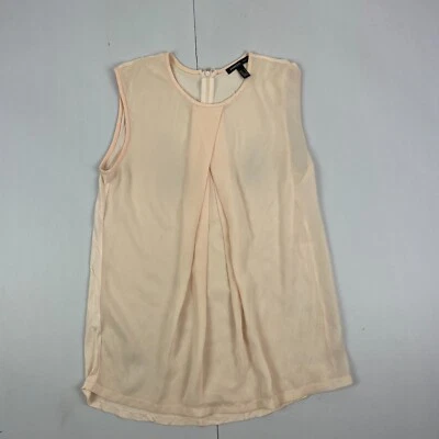 MANGO Top Medio Rosa Mujer Sin Mangas Cuello Redondo Blusa MNG - Imagen 1 de 4