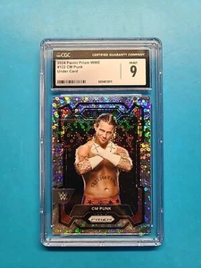 2024 Panini Prizm WWE CM PUNK #122 Undercard Variation Disco Prizm CGC MINT 9 🔥 - Picture 1 of 4