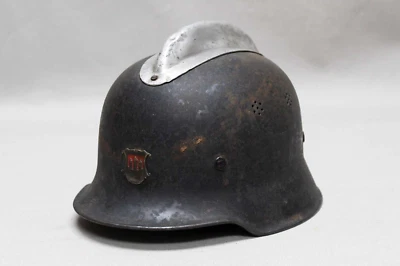 Casco del servicio de bomberos alemán anterior a la Segunda Guerra Mundial. HG4058B Foto 1 de 4