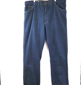 Dickies Jeans Mens Size 44X32 Blue Denim Regular Fit 5 Pocket Fit Over Boots NWT - Picture 1 of 14