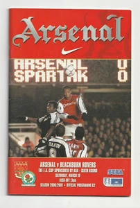 Arsenal v Blackburn Rovers 2000/01 FA Cup 6th round - Picture 1 of 1