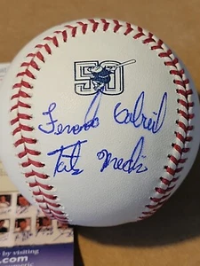 FERNANDO TATIS JR OMLB BASEBALL SIGNED FULL NAME ๐ฅ RARE ๐ฅ 50 ANNIVERSARY - Picture 1 of 5