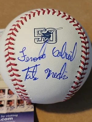 FERNANDO TATIS JR OMLB BASEBALL SIGNED FULL NAME 🔥 RARE 🔥 50 ANNIVERSARY  - Image 1 of 4