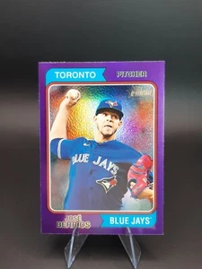 Jose Berrios 2023 Topps Heritage High Number Purple Hot Box Refractor #534 - Picture 1 of 2