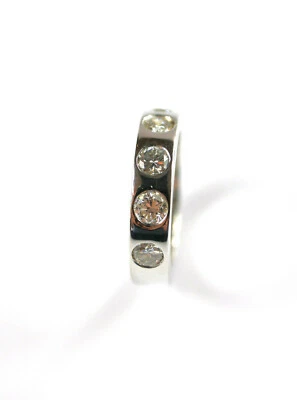Elegant Women's Ring " Memory " - Diamonds Approx. 1,25ct - 585er White Gold - - Image 1 of 4