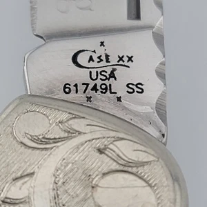 Rare Case xx Chestnut Bone Copper Lock 61749l Scrolled Bolster Ridged Blade 1998 - Picture 1 of 16