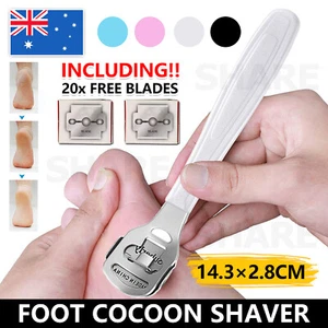 Foot File Hard Skin Remover Callus Shaver Corn Cutter Tool Pedicure + 20 Blades - Picture 1 of 9