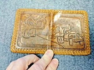 VTG BURGER CHEVROLET CHEVY TRUCKER'S WALLET WRO - Picture 1 of 2