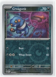 Pokemon Scarlet & Violet 130/198 Croagunk Reverse Holo - Picture 1 of 1