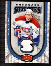 2006-07 Flair Showcase STITCHES GAME USED JERSEY #SSRZ Richard Zednik MONTREAL