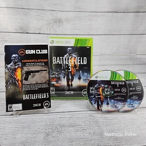 Battlefield 3 (Microsoft Xbox 360, 2011, 2 Disc) Complete CIB | Tested - Picture 1 of 3