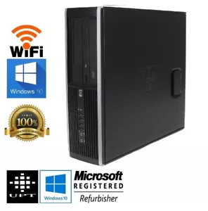 HP Desktop Computer Windows 10 Intel Dual Core 3GHz 1TB Hard Drive DVD WiFi 8GB - Picture 1 of 12