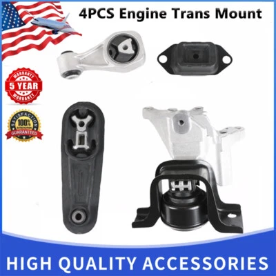 Fit For 2013 2014 2015 2016-2019 Nissan Sentra 1.8L 4PCS Motor & Trans Mount NEW Foto 1 de 4