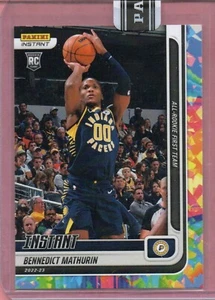 Bennedict Mathurin 2022-23 Panini Instant Versicolor All-Rookie RC 2/5 Pacers - Picture 1 of 2