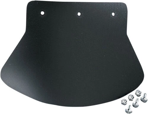 UNIVERSAL MOTORCYCLE CRUISER REAR FENDER MUDFLAP MEDIUM PLAIN HARLEY METRIC  - Image 1 of 1