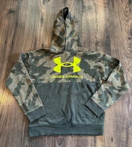 GUC Youth Under Armour Loose Hoodie Sweatshirt, Green Camo, Size: YLG Large - Picture 1 of 8