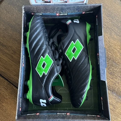 Lotto Stadio OG II FG Soccer Cleats - All Black, Spring Green | Men’s Size 11 - Image 1 of 4