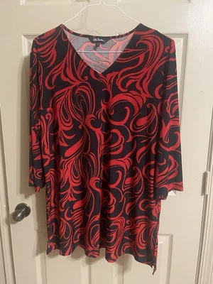 Ulla Popken Womans Blouse Top Sz 16/18 3/4 sleeve blouse - Image 1 of 4