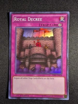 Yugioh - Royal Decree THSF-EN058 1st Edition Super Rare LP - Image 1 of 2