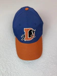 Vintage Durham Bulls Hat Cap Strap Back Blue Orange MILB Baseball Mens 90s - Picture 1 of 9