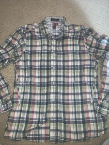 Rock Revival Shirt Mens Size Large Button Up Plaid Embroidered Pockets - Picture 1 of 5
