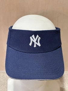 New York Yankees MLB Adult Blue Logo Sun Visor - New - Picture 1 of 6