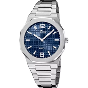 OROLOGIO TEMPO QUARZO UOMO LOTUS 18841 2 40 BLU ACCIAIO ORIGINALE PE 2025 - Picture 1 of 7