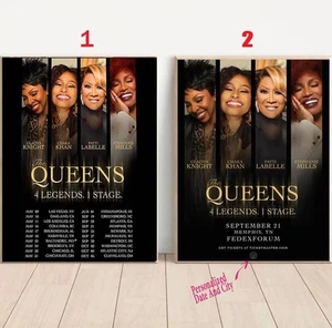Custom The Queens 4 Legends 1 Stage 2025 Tour Poster - Picture 1 of 1