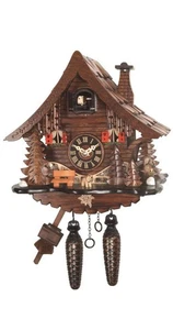 Orologio a cucù al quarzo Casa tipo Foresta Nera EN 471 Q nuovo - Picture 1 of 1