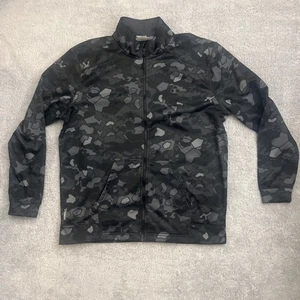 champion performance duofold hombre’s XL cremallera completa sudadera negro camuflaje digital - Imagen 1 de 9