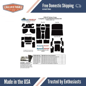 1968-1969 Fairlane/Torino Sedan Floor Insulation Kit | QRS-TORINO 6869-SFK - Bild 1 von 6