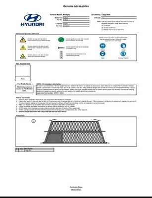  Red de carga Hyundai OEM nueva Foto 1 de 3