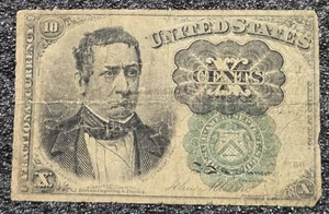 1874 10 Cents US Fractional Currency Fifth Issue Green Seal VG  - Picture 1 of 8
