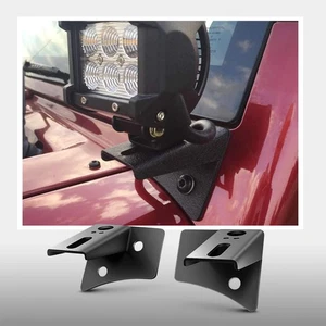 Nilight - 90026B 2PCS Jeep JK A-Pillar Windshield Hinge Mounting Brackets for - Picture 1 of 7