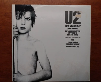 U2 New Year's Day Long Version EX+ 12" 45 UK Import Island Original 1983 - Image 1 of 4