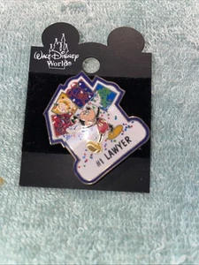 Walt Disney World Personalized Mickey Mouse Name Pin #1 Lawyer New - Picture 1 of 5