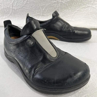 Footprints Birkenstock Cambria Women Black Leather Slip On Shoes EU 39 US 8 25.0 - Image 1 of 4