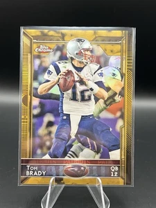 Tom Brady 2015 Topps Cromo Oro Rifrattore /50 Patriots MVP SB - Foto 1 di 10