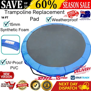 14 ft Replacement Trampoline Safety Spring Pad Cover Reinforced Outdoor Round - Picture 1 of 13